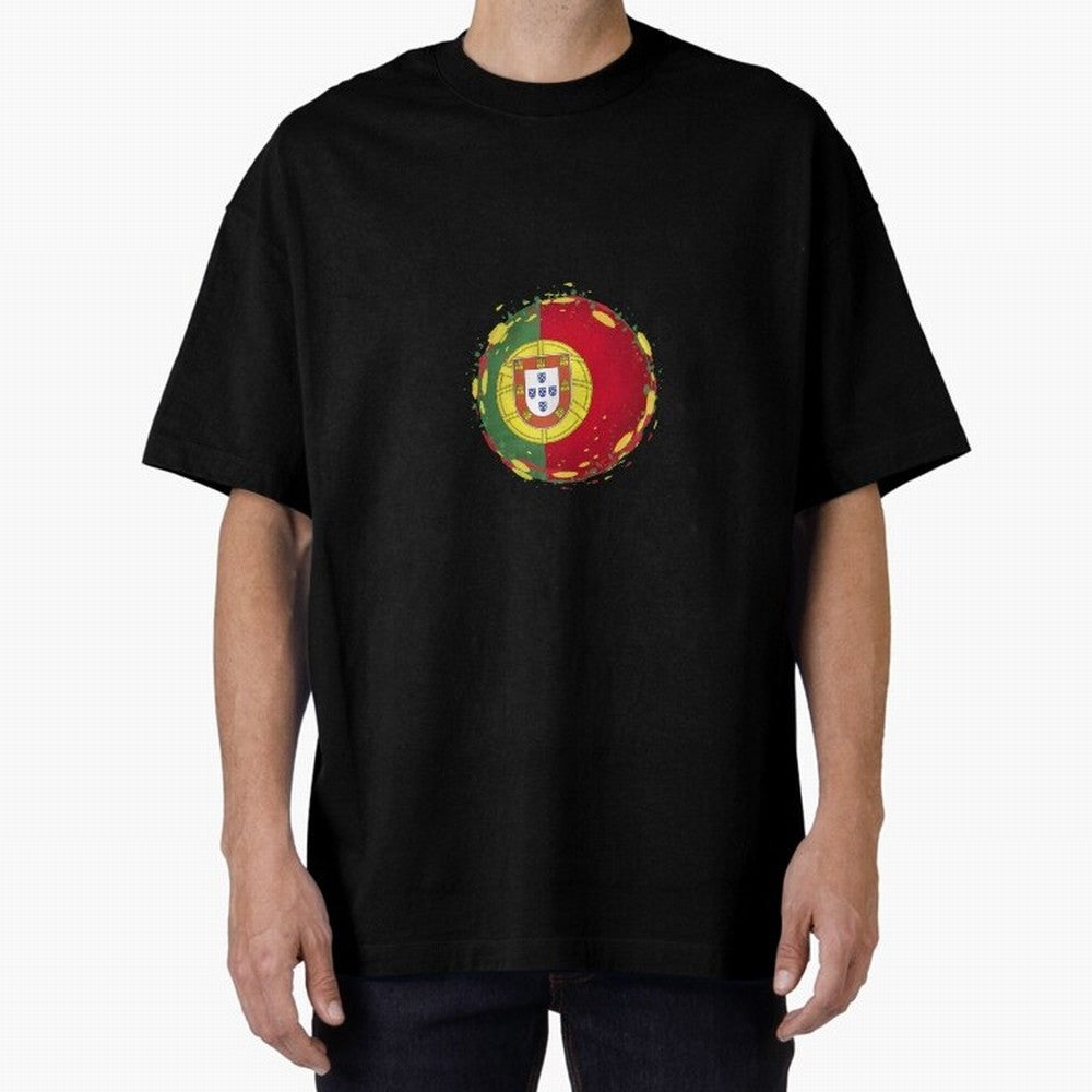 Portugal Oversized T-Shirt Celebrate Golden Goal Energy in FIFA World Cup 2026 Group Stage for Fans of Messi and Cristiano Ronaldo and Argentina, Bringing Match Day Excitement, Supporter Culture, Golden Goals and Global Football Passion; Great for