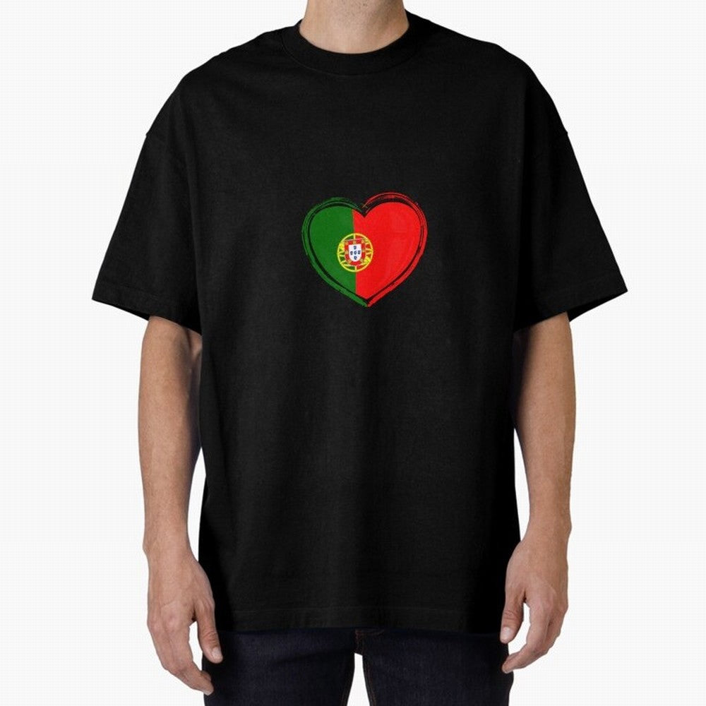 Portugal Oversized T-Shirt Share the Excitement of the FIFA World Cup 2026 USA Canada Mexico Journey through CR7 Highlights, Argentina and Brazil Pride, Vintage Soccer Flavor, Modern Football Stars, National Flags and Final Night Emotion; Perfect