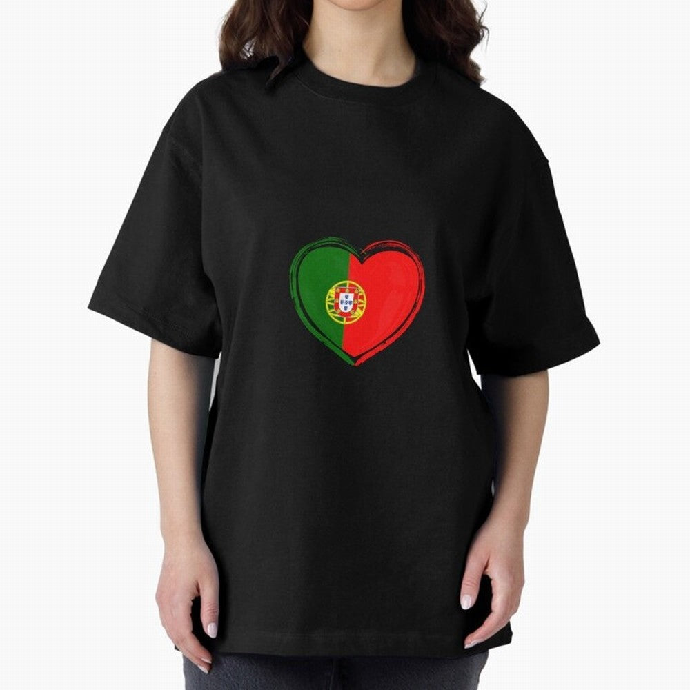 Portugal Oversized T-Shirt Share the Excitement of the FIFA World Cup 2026 USA Canada Mexico Journey through CR7 Highlights, Argentina and Brazil Pride, Vintage Soccer Flavor, Modern Football Stars, National Flags and Final Night Emotion; Perfect
