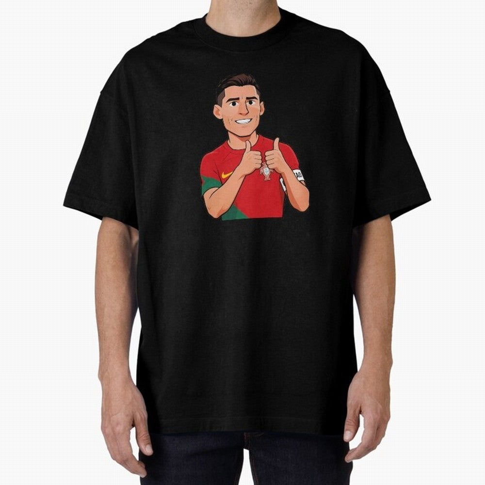 World CUP Cristiano Oversized T-Shirt Bring Supporter Culture to Global Football Passion for FIFA World Cup 2026 Group Stage, Featuring Messi and Cristiano Ronaldo, Brazil, Portugal and Argentina, Supporter Pride, Iconic Celebrations, Legendary