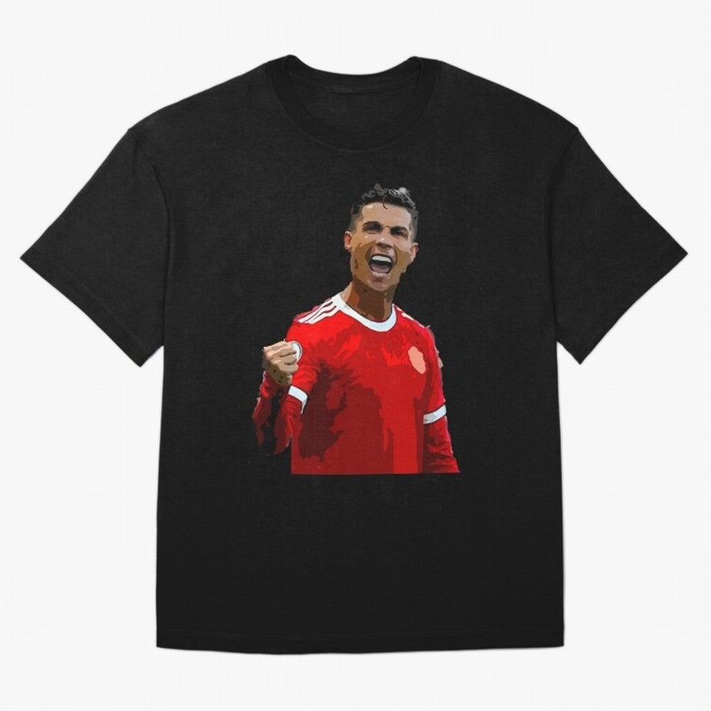 Cristiano Ronaldo Oversized T-Shirt Spotlight Match Day Hype around FIFA World Cup 2026 Group Stage, Haaland and Mbappe, Spain, Stadium Memories, Football Loyalty, International Chants and Championship Tradition; Perfect for Fans, Collectors,