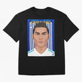 Cristiano Ronaldo (RM) | The Commander Oversized T-Shirt Experience FIFA World Cup 2026 for Fans of Messi, CR7 and Mbappe and England and Germany, Bringing Champion Mindset, Group Stage Buzz, Knockout Tension and Passionate Fan Culture; Perfect for