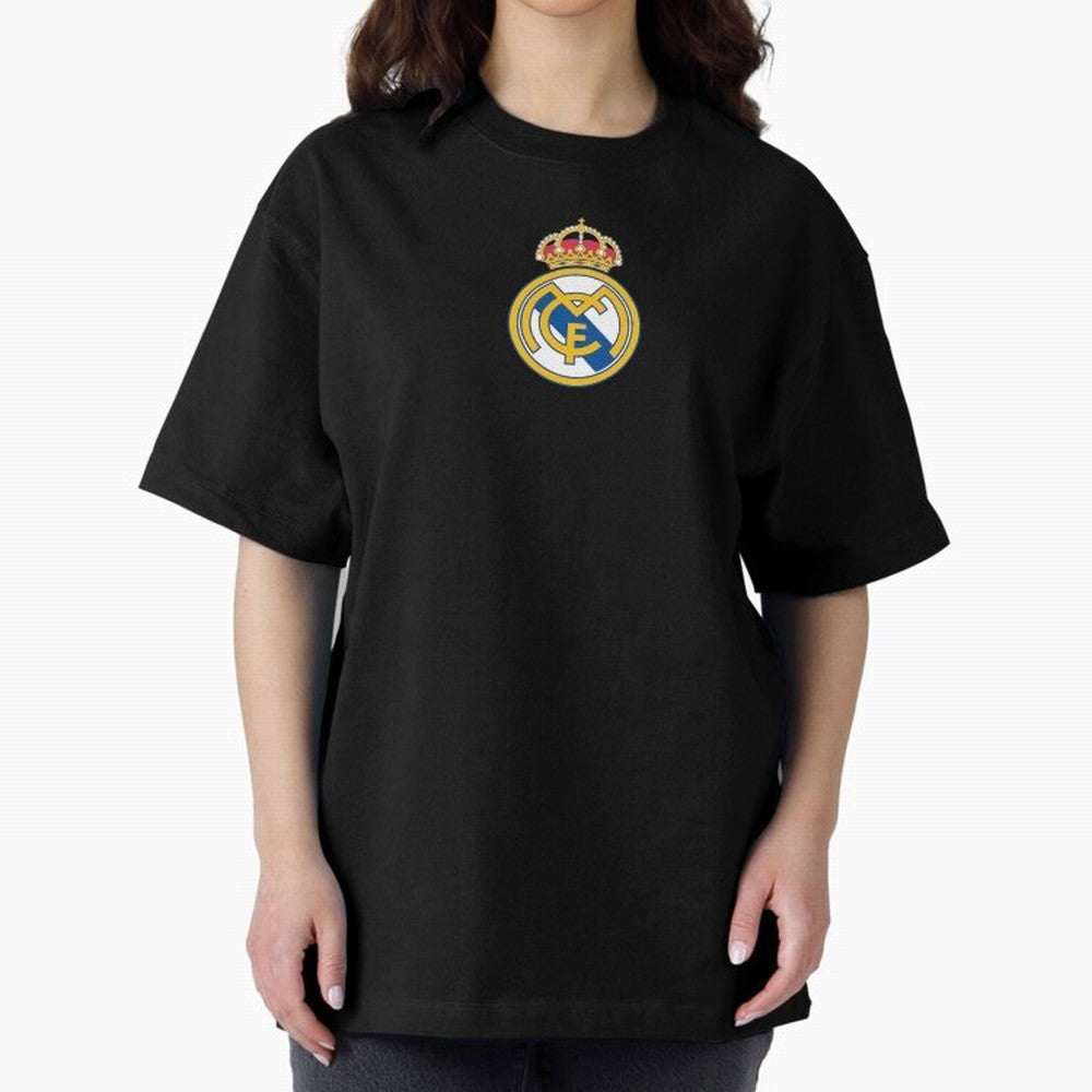 RE-AL-MAD-RID- Logo FC Merchandise Oversized T-Shirt Enjoy the Biggest Football Party of FIFA World Cup 2026 USA Canada Mexico Celebrating CR7, Netherlands Energy, Championship Spirit, Famous Goals, Roaring Crowds and International Football Unity;