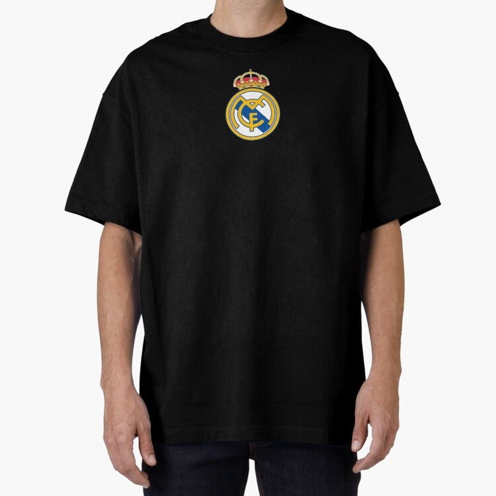 RE-AL-MAD-RID- Logo FC Merchandise Oversized T-Shirt Enjoy the Biggest Football Party of FIFA World Cup 2026 USA Canada Mexico Celebrating CR7, Netherlands Energy, Championship Spirit, Famous Goals, Roaring Crowds and International Football Unity;