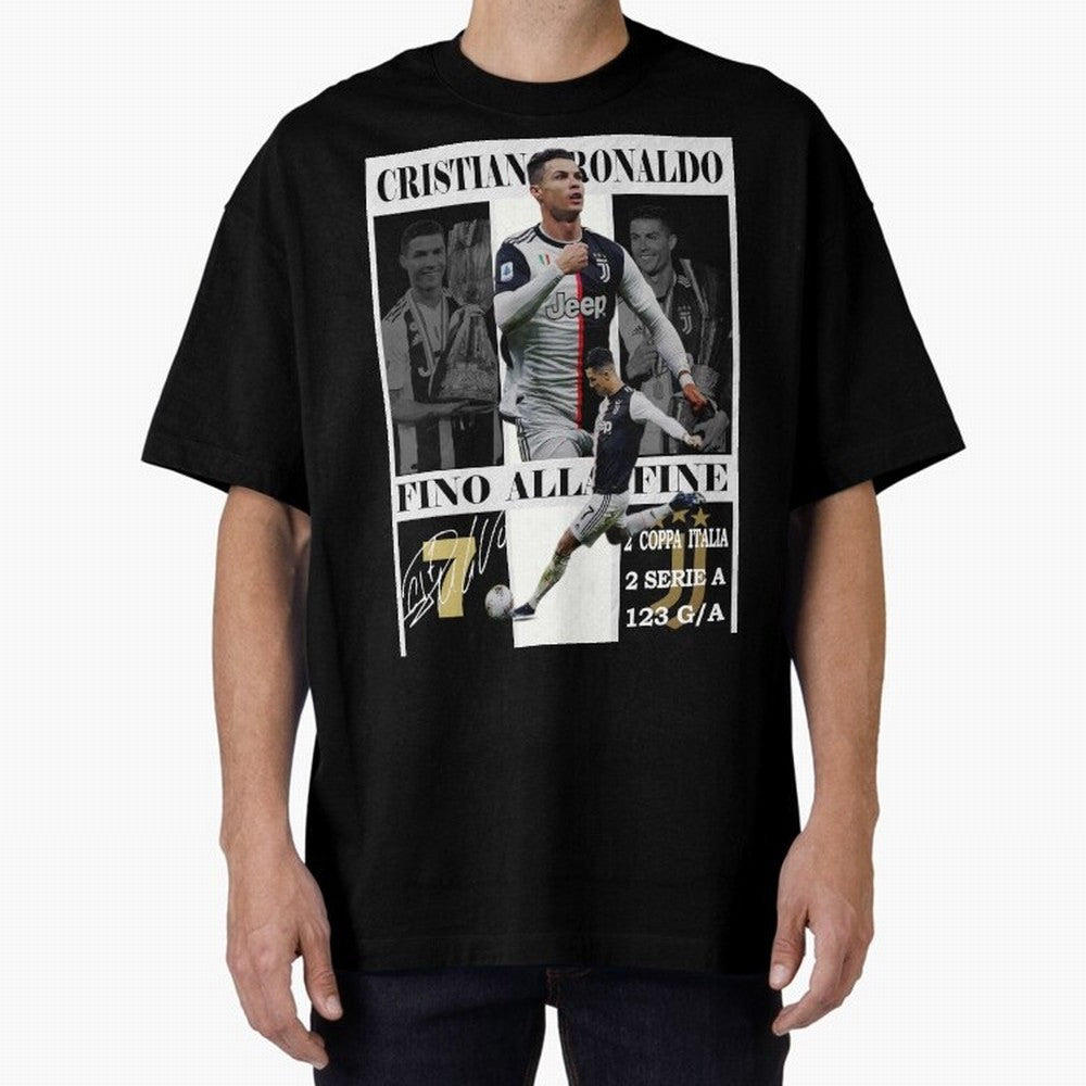 Cristiano Ronaldo Juventus Poster - Iconic CR7 Turin Fan Art Print Oversized T-Shirt Represent Football Lovers during FIFA World Cup 2026 Built around Messi, Germany Energy, Tournament Hype, Historic Matchups, Family Viewing Parties and Global
