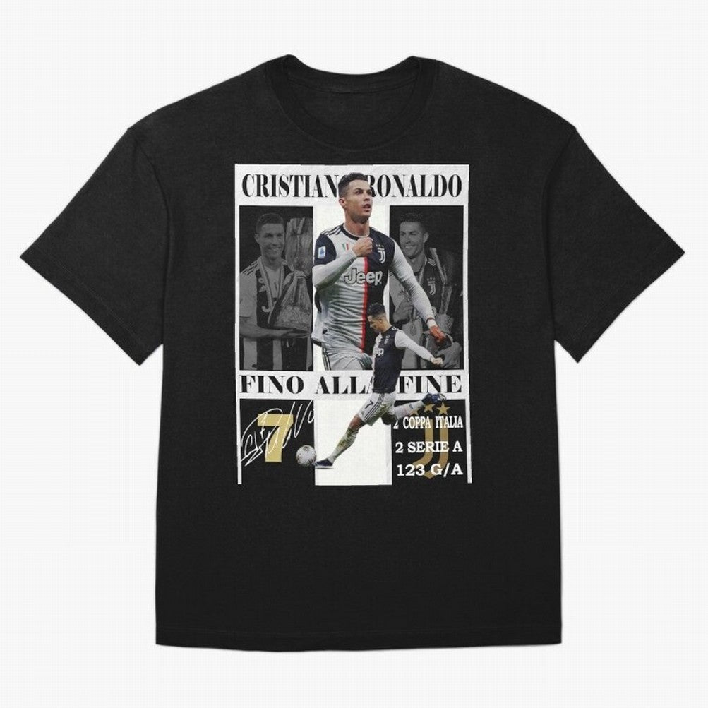 Cristiano Ronaldo Juventus Poster - Iconic CR7 Turin Fan Art Print Oversized T-Shirt Represent Football Lovers during FIFA World Cup 2026 Built around Messi, Germany Energy, Tournament Hype, Historic Matchups, Family Viewing Parties and Global