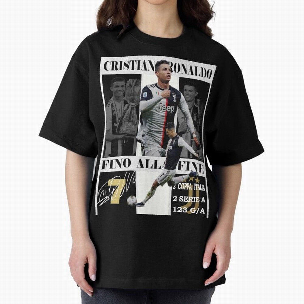 Cristiano Ronaldo Juventus Poster - Iconic CR7 Turin Fan Art Print Oversized T-Shirt Represent Football Lovers during FIFA World Cup 2026 Built around Messi, Germany Energy, Tournament Hype, Historic Matchups, Family Viewing Parties and Global