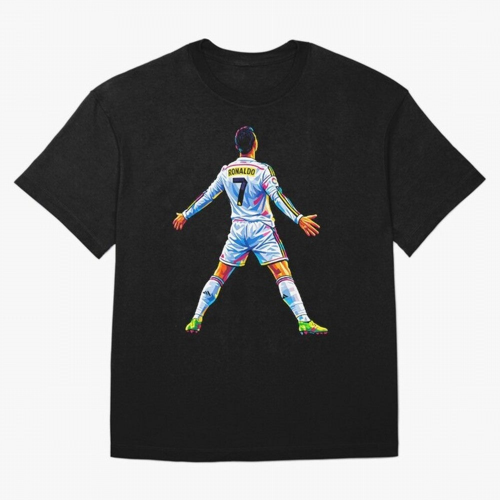 The GOAT Ronaldo Oversized T-Shirt Celebrate FIFA World Cup 2026 Featuring Haaland, Argentina, France and Brazil Energy, Global Supporter Spirit, Legendary Goals, National Colors and Tournament Celebration; Ideal for Passionate Fans Who Love