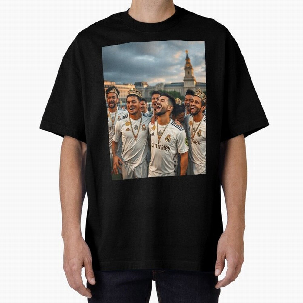 Derb¨ª Real Madrid Oversized T-Shirt Celebrate the Magic of Match Day Hype around FIFA World Cup 2026, Messi, France, Worldwide Fan Energy, Dramatic Goals, Stadium Lights and Championship Celebrations; Great for Supporters Who Love Legendary