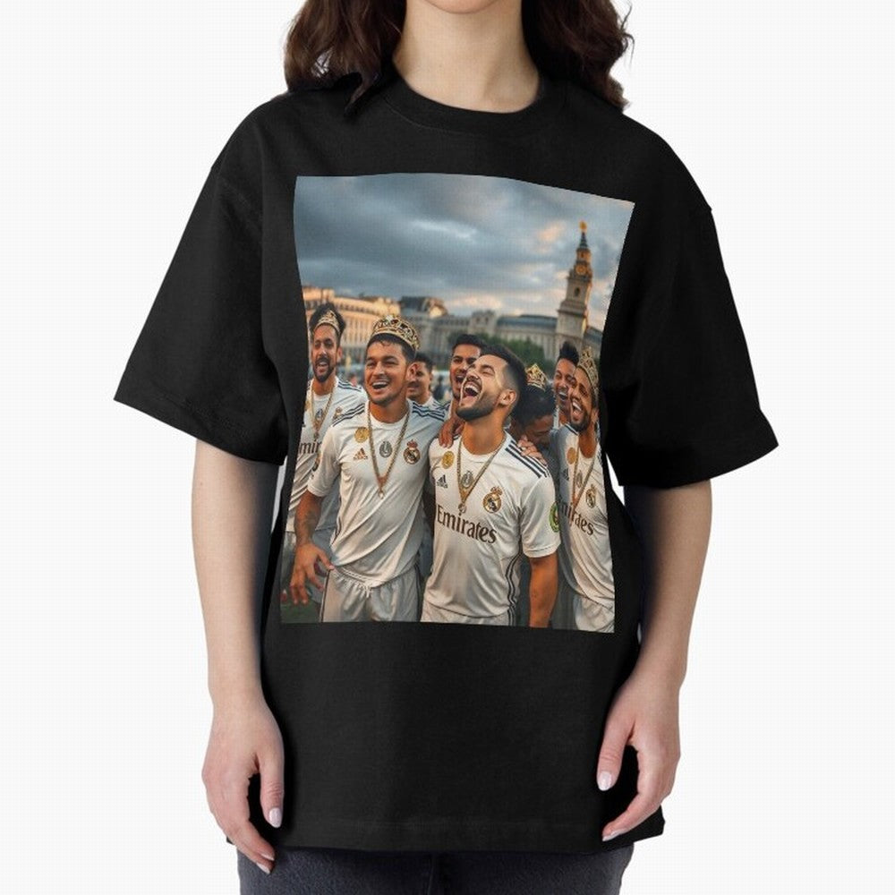 Derb¨ª Real Madrid Oversized T-Shirt Celebrate the Magic of Match Day Hype around FIFA World Cup 2026, Messi, France, Worldwide Fan Energy, Dramatic Goals, Stadium Lights and Championship Celebrations; Great for Supporters Who Love Legendary