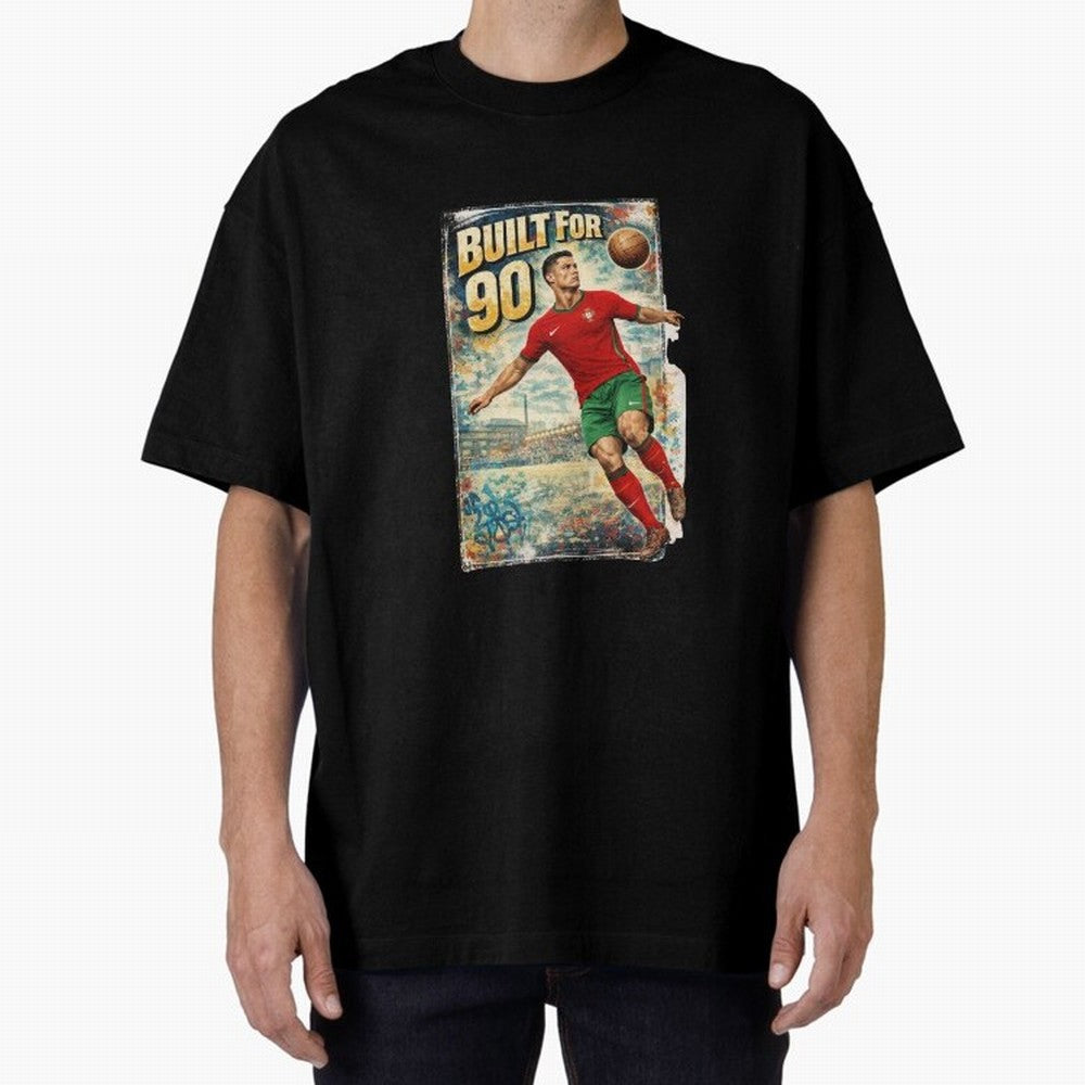 Built For 90 ¨C Vintage Football Streetwear Poster Oversized T-Shirt Bring Match Day Fire to the FIFA World Cup 2026 Journey through Haaland Highlights, Netherlands Pride, Stadium Memories, Football Loyalty, International Chants and Championship
