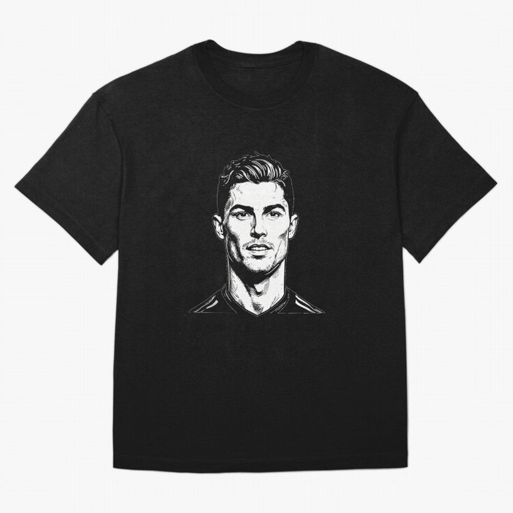 Cristiano Ronaldo Oversized T-Shirt Honor the Football Icons of Global Football Passion for FIFA World Cup 2026 USA Canada Mexico, Capturing Mbappe, Brazil, Portugal and Argentina, Sports Nostalgia, International Competition, Famous Players and