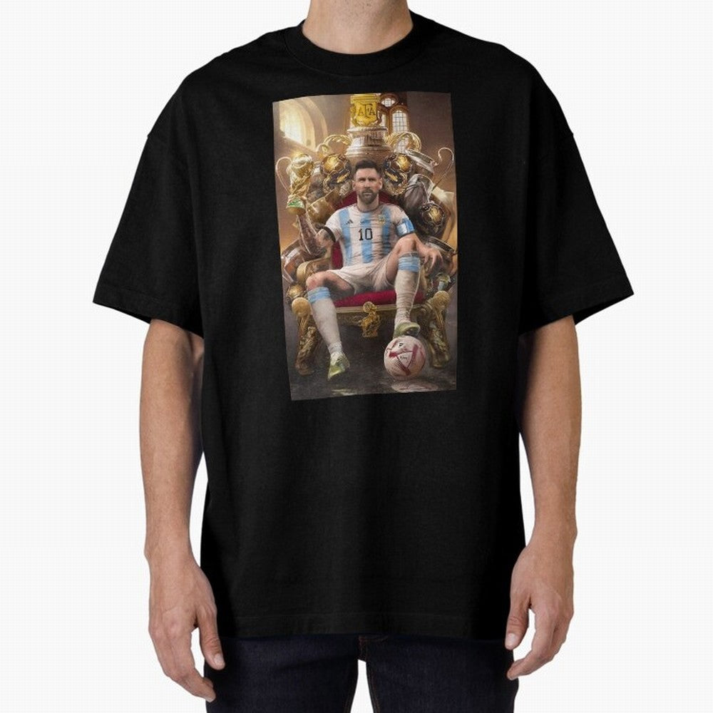 Lionel Messi Oversized T-Shirt Show Your Tournament Heart for FIFA World Cup 2026 Spirit, Featuring England, Neymar, Retro Football Energy, Iconic Rivalries, Trophy Chase Drama and Stadium Atmosphere; Made for Die Hard Supporters, Soccer Lovers,