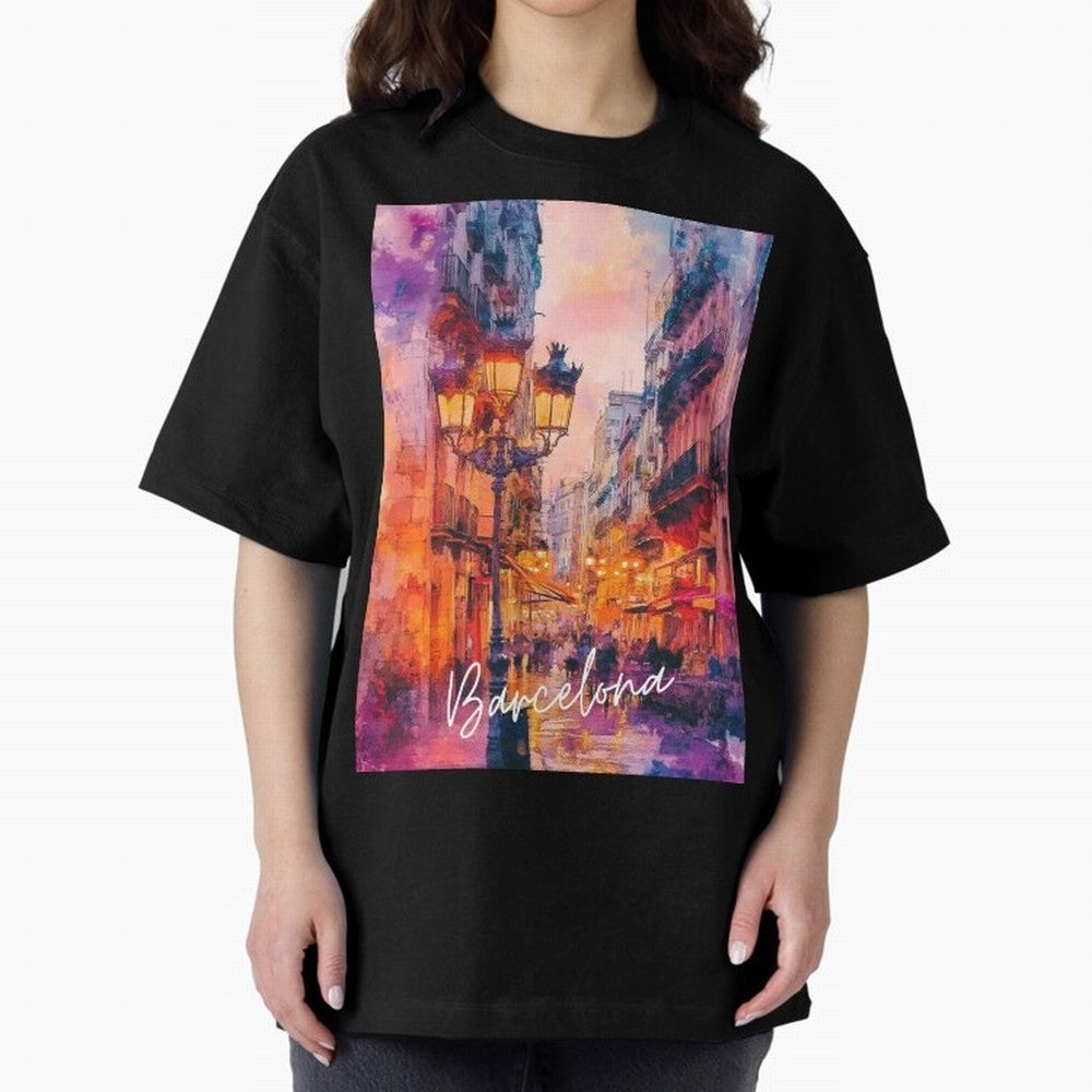 Barcelona Oversized T-Shirt Represent the Passion of FIFA World Cup 2026 Group Stage Spirit, Featuring Portugal, Haaland and Mbappe, Football Passion, Legendary Performances, Festival Vibes and Supporter Community; Created for Match Day Parties,