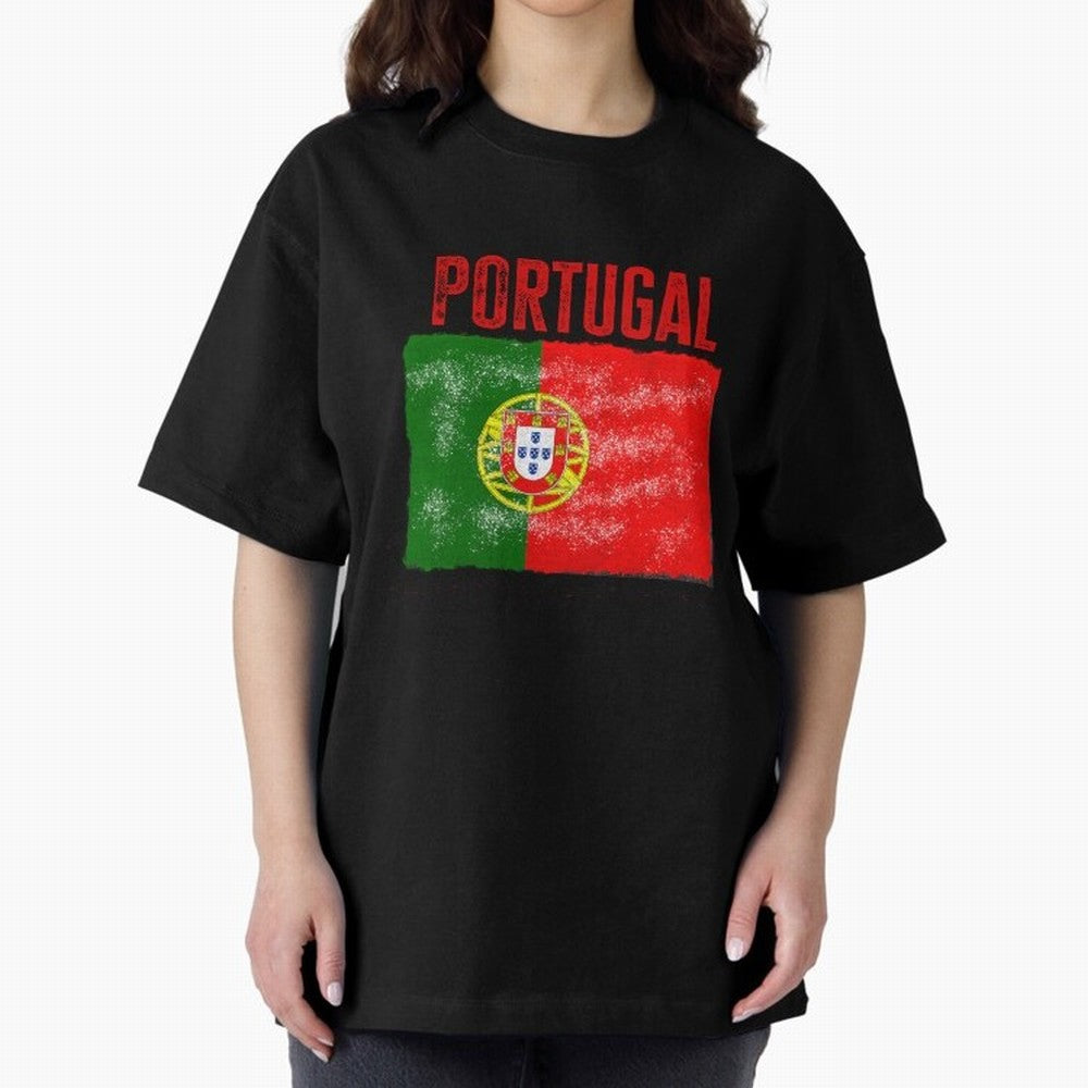 Portugal Oversized T-Shirt Spotlight FIFA World Cup 2026 USA Canada Mexico for Fans of Messi, CR7 and Mbappe and Netherlands, Bringing Football History, Final Match Energy, Crowd Noise and Once in a Lifetime Moments; Made for Collectors Who Enjoy