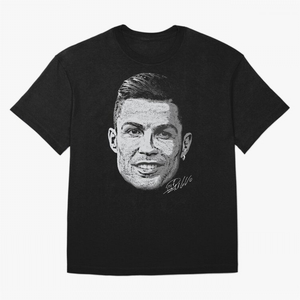 Cristiano Ronaldo Signed Oversized T-Shirt Follow the Road to Match Day Hype around FIFA World Cup 2026 USA Canada Mexico, Messi, CR7 and Mbappe, France and Portugal, Supporter Pride, Iconic Celebrations, Legendary Names and Global Match Day