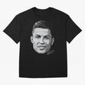 Cristiano Ronaldo Signed Oversized T-Shirt Follow the Road to Match Day Hype around FIFA World Cup 2026 USA Canada Mexico, Messi, CR7 and Mbappe, France and Portugal, Supporter Pride, Iconic Celebrations, Legendary Names and Global Match Day