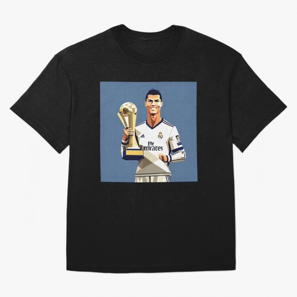 Cristiano Ronaldo Cr7 The Best Artwork Futbol Soccer Oversized T-Shirt Represent the FIFA World Cup 2026 Group Stage Journey through Messi, Neymar and Mbappe Highlights, Spain and Netherlands Pride, Worldwide Fan Energy, Dramatic Goals, Stadium