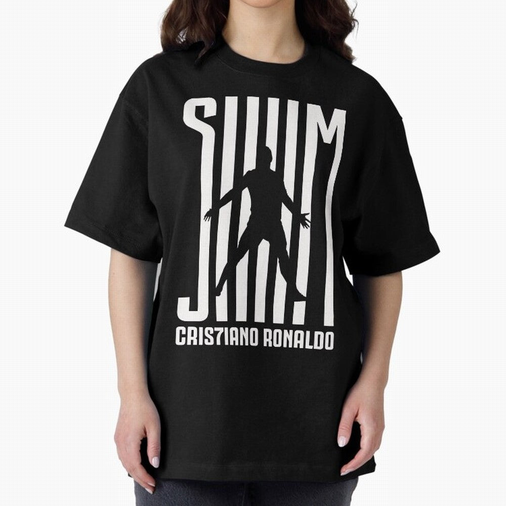 Cristiano Ronaldo - SIM Oversized T-Shirt Showcase FIFA World Cup 2026 Group Stage for Fans of CR7 and France and Portugal, Bringing Retro Football Energy, Iconic Rivalries, Trophy Chase Drama and Stadium Atmosphere; Built for Supporters Chasing
