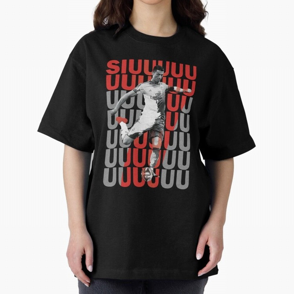 Siuuuuuu Cristiano Ronaldo Oversized T-Shirt Bring Match Day Fire to the FIFA World Cup 2026 Journey through Cristiano Ronaldo, Haaland and CR7 Highlights, Portugal Pride, Stadium Chants, National Pride, Trophy Dreams and Unforgettable Football