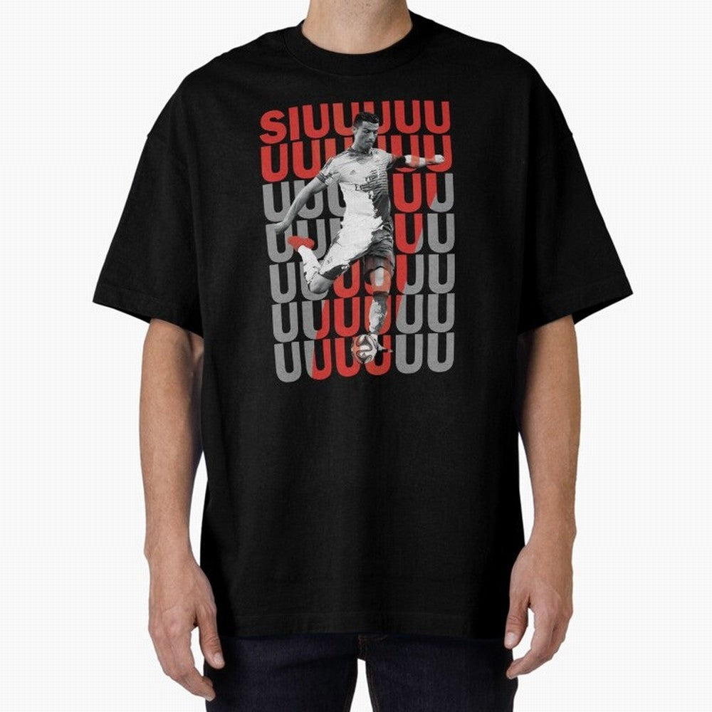 Siuuuuuu Cristiano Ronaldo Oversized T-Shirt Bring Match Day Fire to the FIFA World Cup 2026 Journey through Cristiano Ronaldo, Haaland and CR7 Highlights, Portugal Pride, Stadium Chants, National Pride, Trophy Dreams and Unforgettable Football