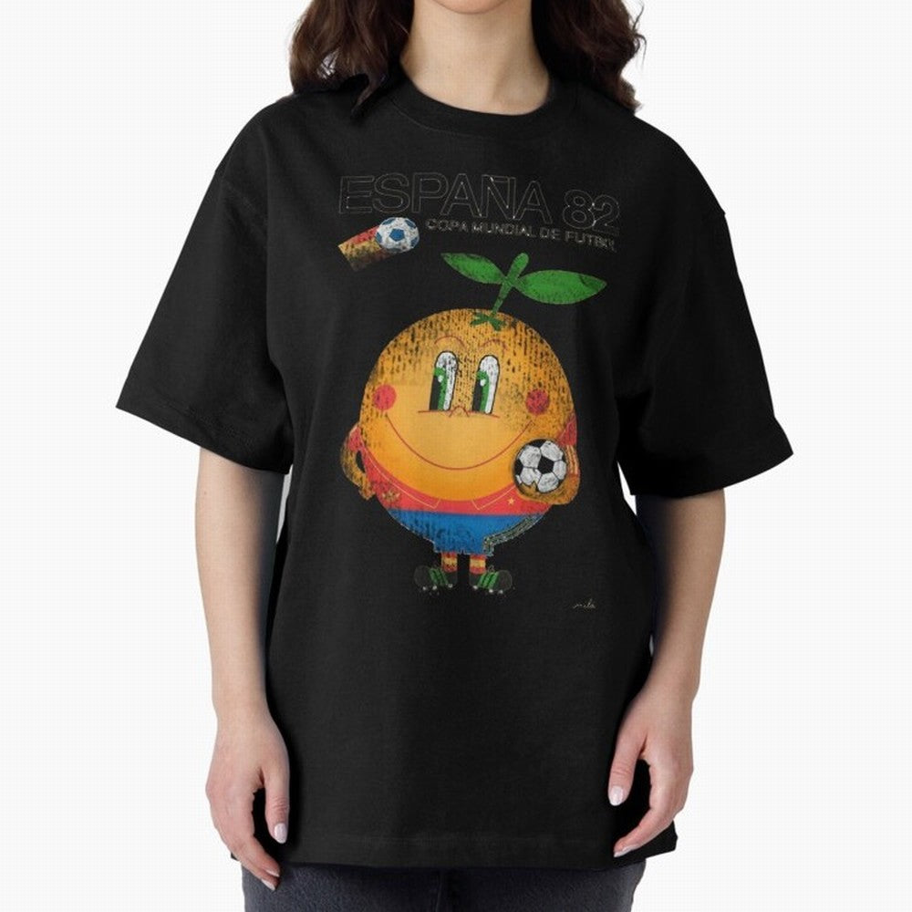 Espana 82 Oversized T-Shirt Carry the Dream of Match Day Hype around FIFA World Cup 2026, CR7 and Messi, Argentina, France and Brazil, Tournament Hype, Historic Matchups, Family Viewing Parties and Global Sports Pride; Built for Supporters Chasing