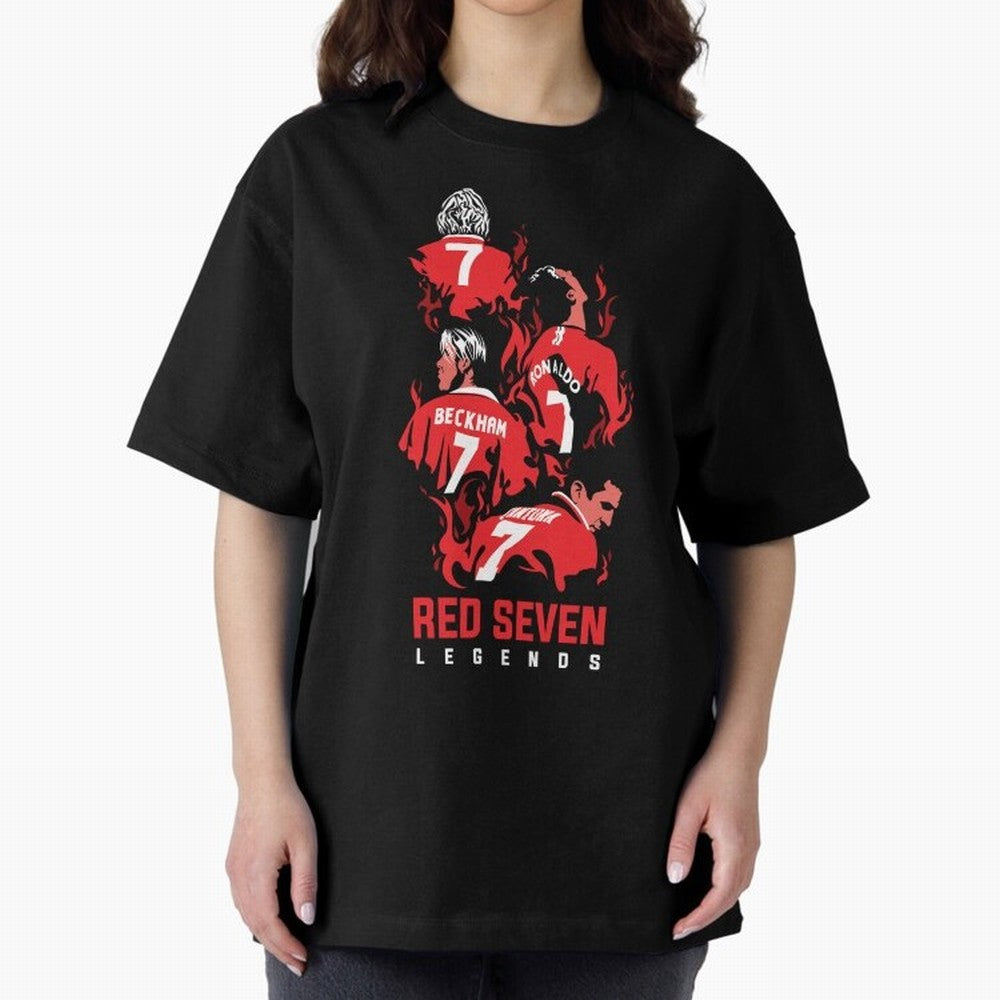 The Red Seven - Man Utd Oversized T-Shirt Bring Legendary Rivalry Energy to the FIFA World Cup 2026 Journey through Neymar Highlights, France Pride, Tournament Hype, Historic Matchups, Family Viewing Parties and Global Sports Pride; Great for