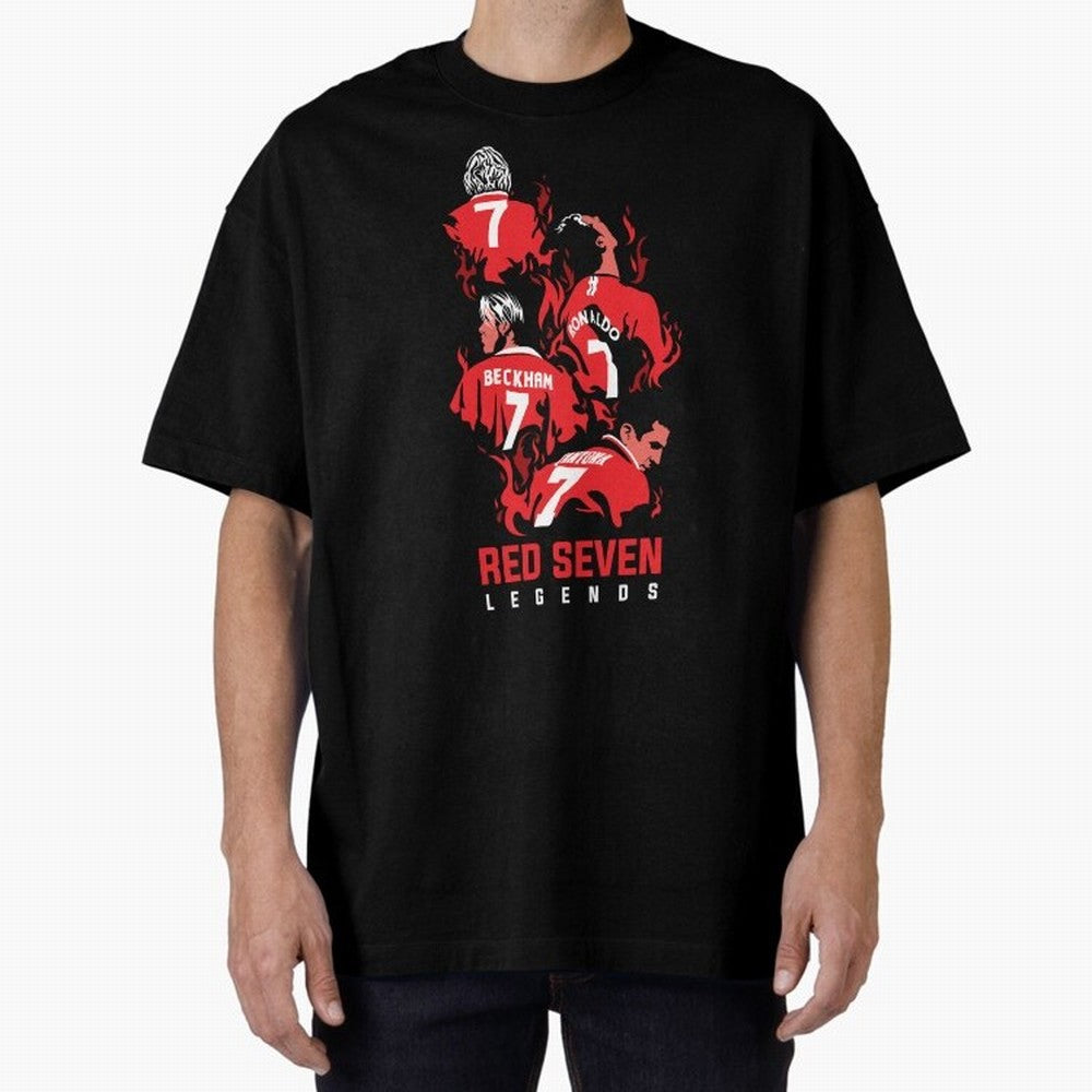 The Red Seven - Man Utd Oversized T-Shirt Bring Legendary Rivalry Energy to the FIFA World Cup 2026 Journey through Neymar Highlights, France Pride, Tournament Hype, Historic Matchups, Family Viewing Parties and Global Sports Pride; Great for