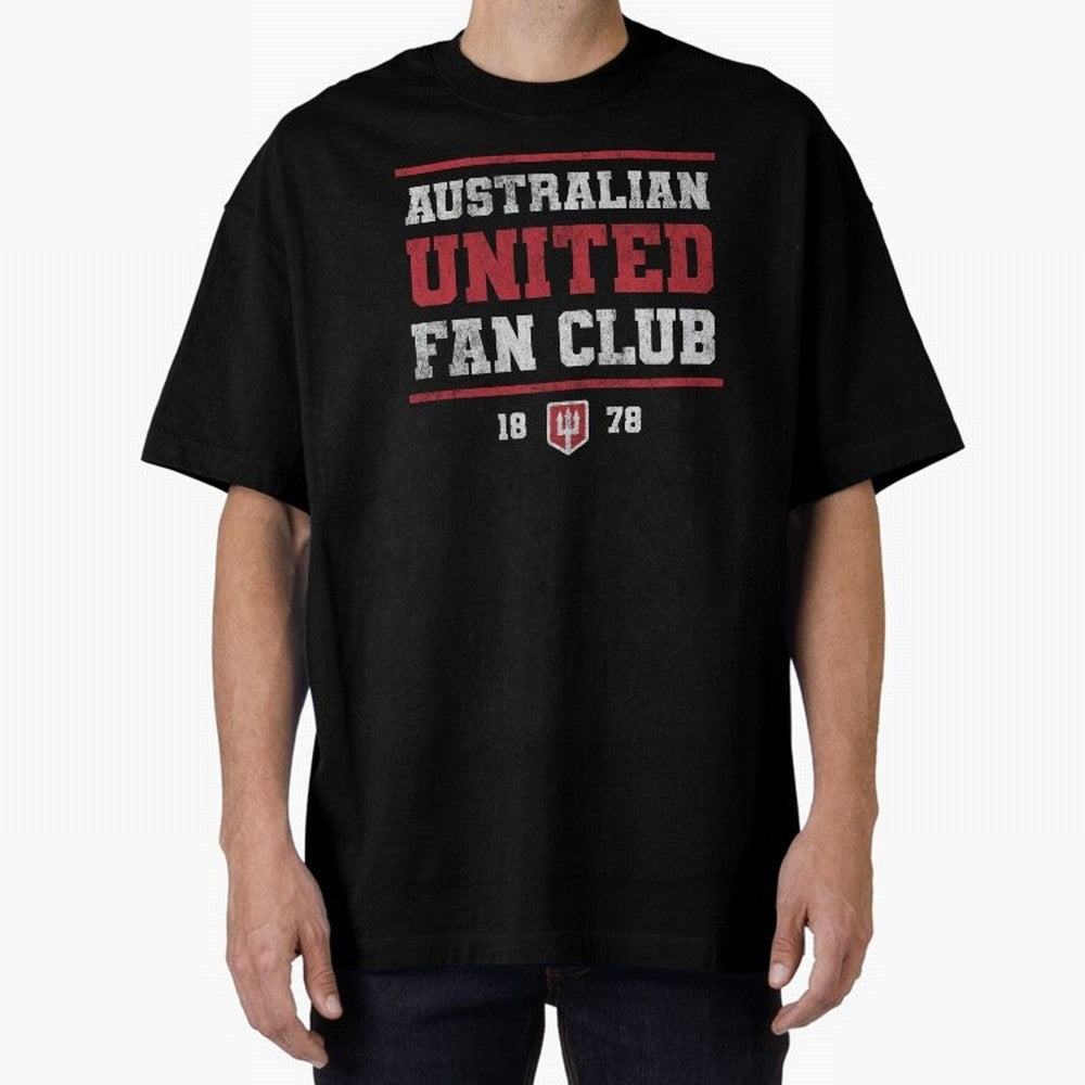 Australian United Fan Club Oversized T-Shirt Show Championship Spirit for Match Day Hype around FIFA World Cup 2026 USA Canada Mexico, Messi, Neymar and Mbappe, England, Stadium Chants, National Pride, Trophy Dreams and Unforgettable Football