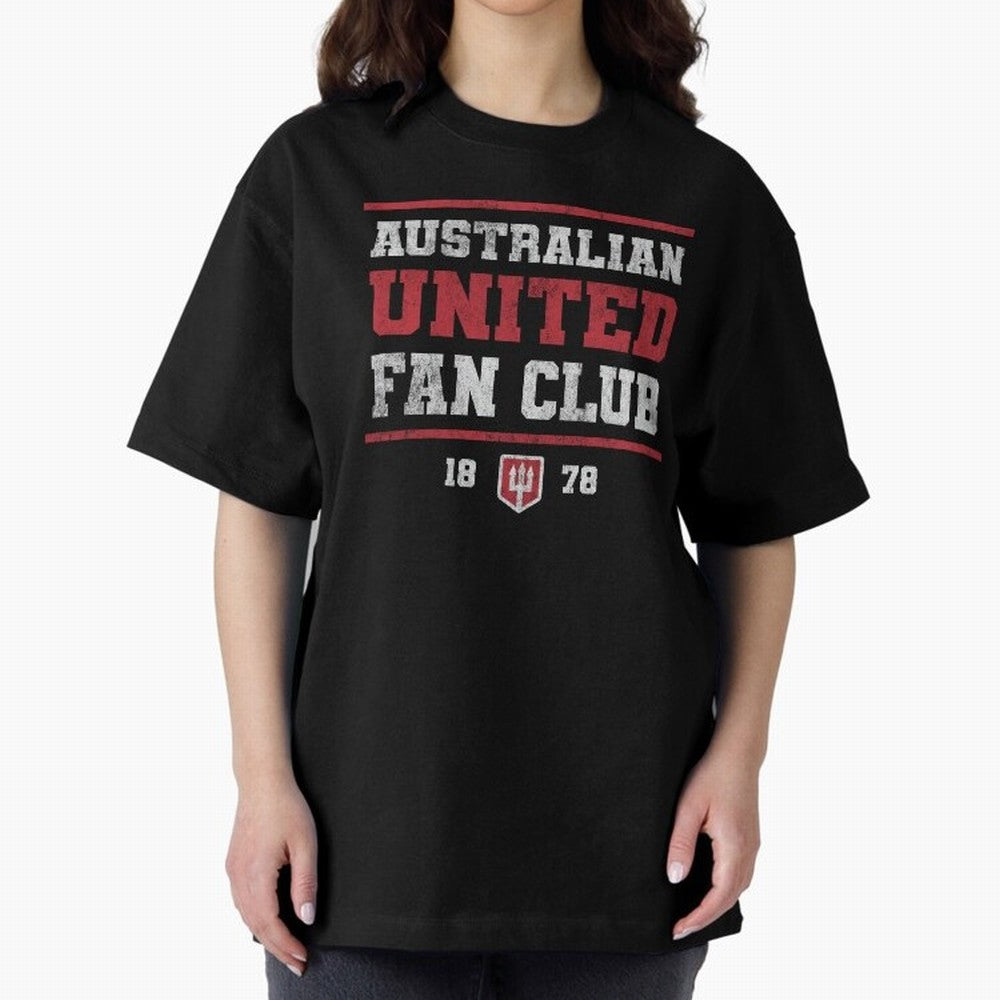 Australian United Fan Club Oversized T-Shirt Show Championship Spirit for Match Day Hype around FIFA World Cup 2026 USA Canada Mexico, Messi, Neymar and Mbappe, England, Stadium Chants, National Pride, Trophy Dreams and Unforgettable Football