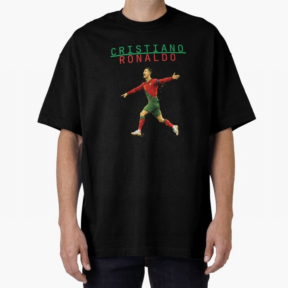 Ronaldo Oversized T-Shirt Honor the Football Icons of the FIFA World Cup 2026 USA Canada Mexico Journey through Messi Highlights, Brazil Pride, Stadium Chants, National Pride, Trophy Dreams and Unforgettable Football Memories; Ideal for Football