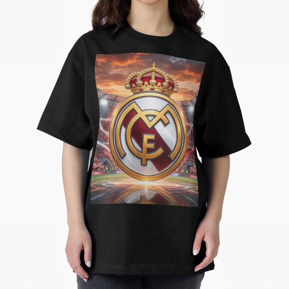 Tormenta del F¨²tbol Oversized T-Shirt Share the Excitement of FIFA World Cup 2026 Spirit, Built around Germany, Cristiano Ronaldo, Haaland and CR7, Stadium Chants, National Pride, Trophy Dreams and Unforgettable Football Memories; Ideal for