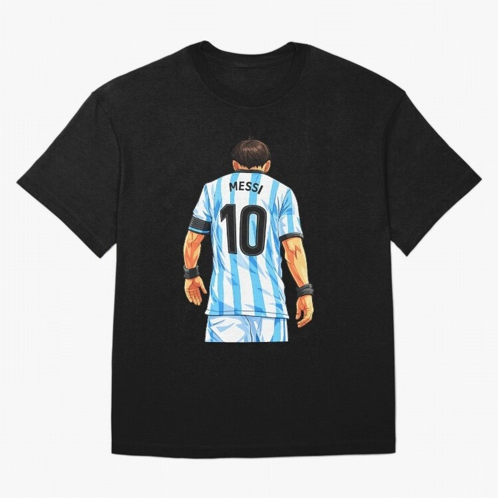 Messi Argentina 10 Oversized T-Shirt Represent Football Lovers during FIFA World Cup 2026 Group Stage for Fans of Mbappe and Neymar and Brazil, Bringing Vintage Soccer Flavor, Modern Football Stars, National Flags and Final Night Emotion; Ideal for