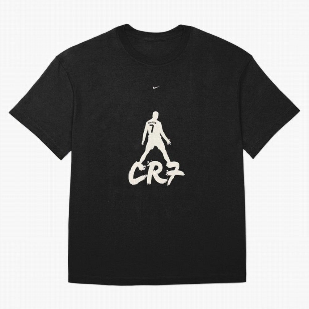 Cristiano Ronaldo CR7 Minimalist Silhouette Football Art Oversized T-Shirt Join Match Day Hype around FIFA World Cup 2026 USA Canada Mexico, Cristiano Ronaldo, Haaland and CR7, England, Championship Spirit, Famous Goals, Roaring Crowds and