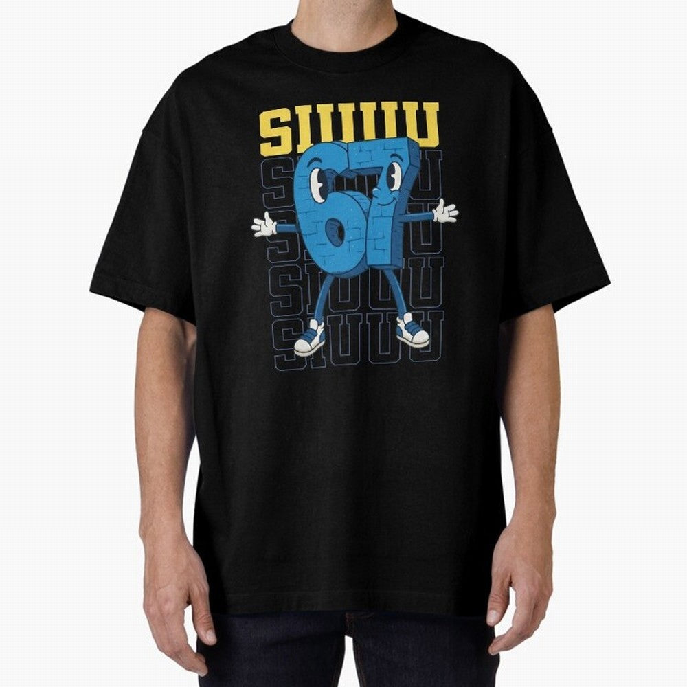 Funny Siuuu 67 Six Seven Soccer Shirt Oversized T-Shirt Show Match Day Excitement for Match Day Hype around FIFA World Cup 2026 USA Canada Mexico, Messi, CR7 and Mbappe, Netherlands, Fan Favorite Moments, National Team Passion, Big Match Drama and