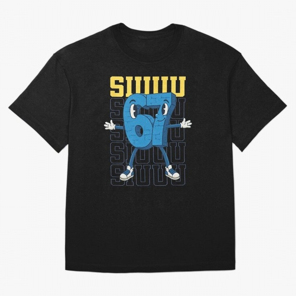 Funny Siuuu 67 Six Seven Soccer Shirt Oversized T-Shirt Show Match Day Excitement for Match Day Hype around FIFA World Cup 2026 USA Canada Mexico, Messi, CR7 and Mbappe, Netherlands, Fan Favorite Moments, National Team Passion, Big Match Drama and