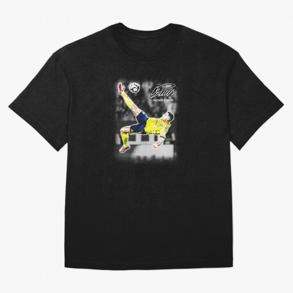 Cristiano Ronaldo Bicycle Kick Oversized T-Shirt Live the Energy of Global Football Passion for FIFA World Cup 2026 USA Canada Mexico, Featuring Messi, Neymar and Mbappe, Argentina, France and Brazil, Stadium Chants, National Pride, Trophy Dreams