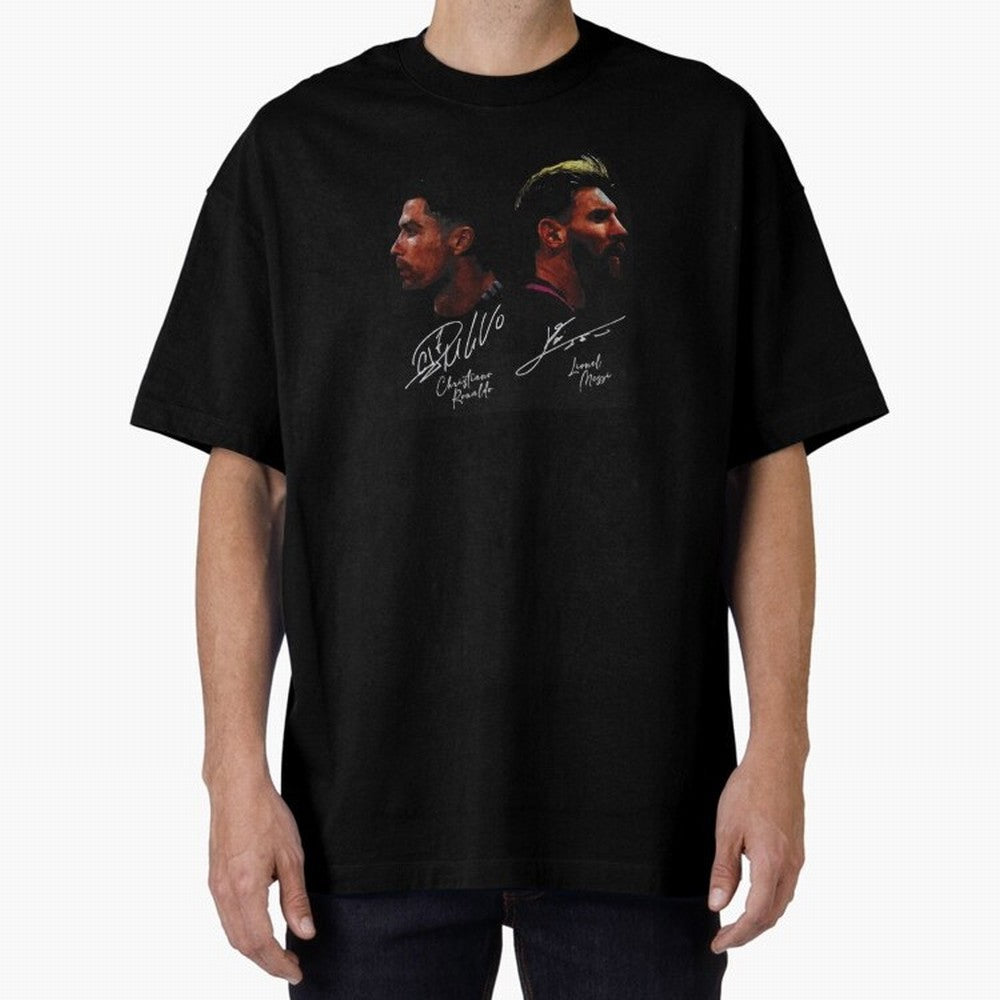 Cristiano Ronaldo & Lionel Messi Signature Oversized T-Shirt Bring Legendary Rivalry Energy to the FIFA World Cup 2026 USA Canada Mexico Journey through Haaland and Mbappe Highlights, Netherlands Pride, Fan Favorite Moments, National Team Passion,