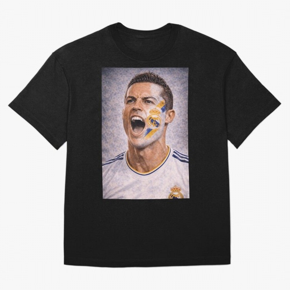Cristiano Ronaldo ¡ª A Fan Portrait in Motion Oversized T-Shirt Show Your Love for Global Football Passion for FIFA World Cup 2026 Group Stage, Made for Cristiano Ronaldo, France and Portugal, Soccer Culture, Superstar Moments, National Team Dreams