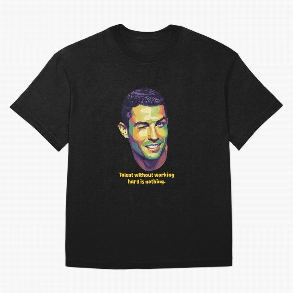Cristiano Ronaldo Quotes Oversized T-Shirt Bring Bold Fan Energy to FIFA World Cup 2026 Group Stage for Fans of Neymar, Haaland and Cristiano Ronaldo and Portugal, Bringing Game Day Rituals, Football Legends, Country Pride and the Road to the
