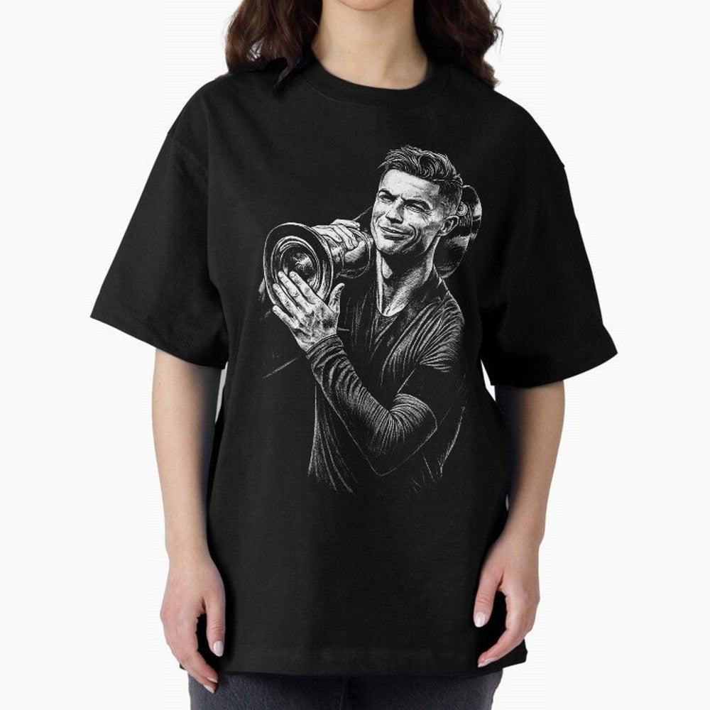Cristiano Ronaldo Nations League Cup Oversized T-Shirt Make Memories around the FIFA World Cup 2026 Journey through Cristiano Ronaldo Highlights, France Pride, Goal Celebration Energy, Supporter Heritage, Football Icons and Worldwide Tournament