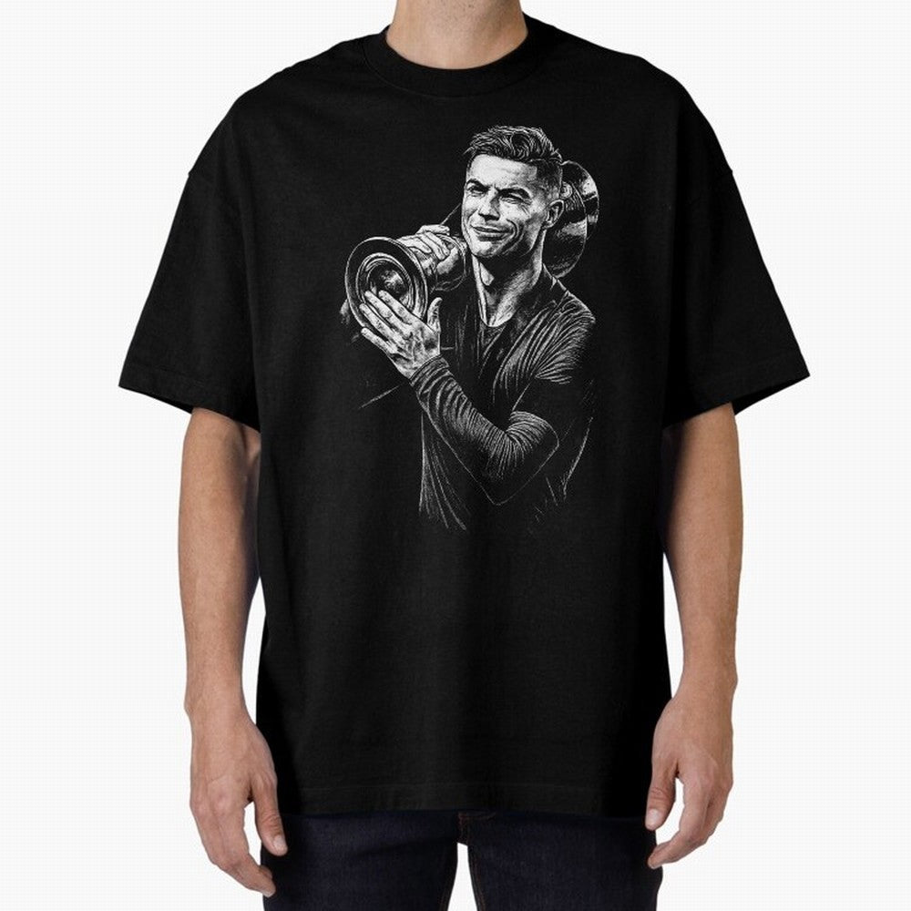 Cristiano Ronaldo Nations League Cup Oversized T-Shirt Make Memories around the FIFA World Cup 2026 Journey through Cristiano Ronaldo Highlights, France Pride, Goal Celebration Energy, Supporter Heritage, Football Icons and Worldwide Tournament