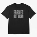 Earned not given grey 2 Oversized T-Shirt Relive Legendary Nights from the FIFA World Cup 2026 Group Stage Journey through Cristiano Ronaldo Highlights, France and Portugal Pride, Tournament Hype, Historic Matchups, Family Viewing Parties and