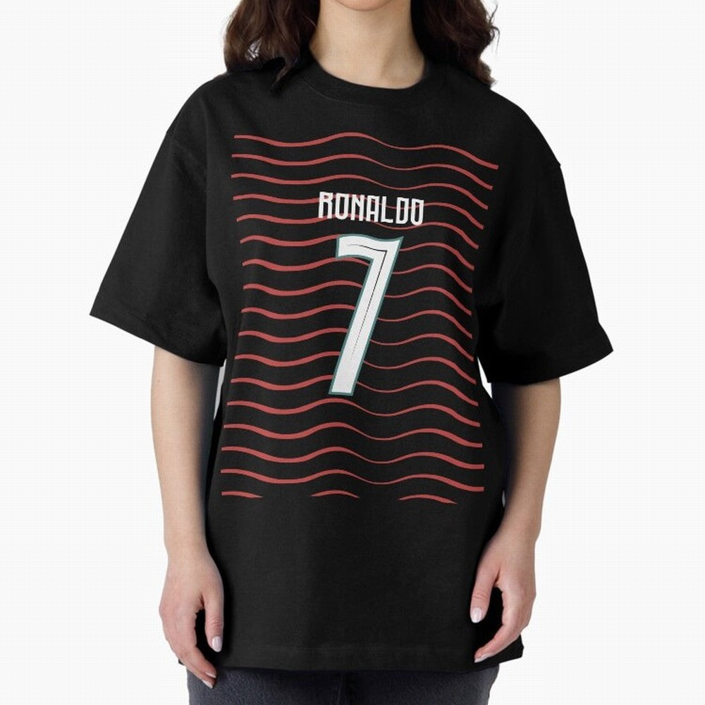 Cristiano Ronaldo Portugal Jersey 2026 World cup Oversized T-Shirt Bring Trophy Dreams to FIFA World Cup 2026 Featuring Haaland and Mbappe, Netherlands Energy, Goal Celebration Energy, Supporter Heritage, Football Icons and Worldwide Tournament