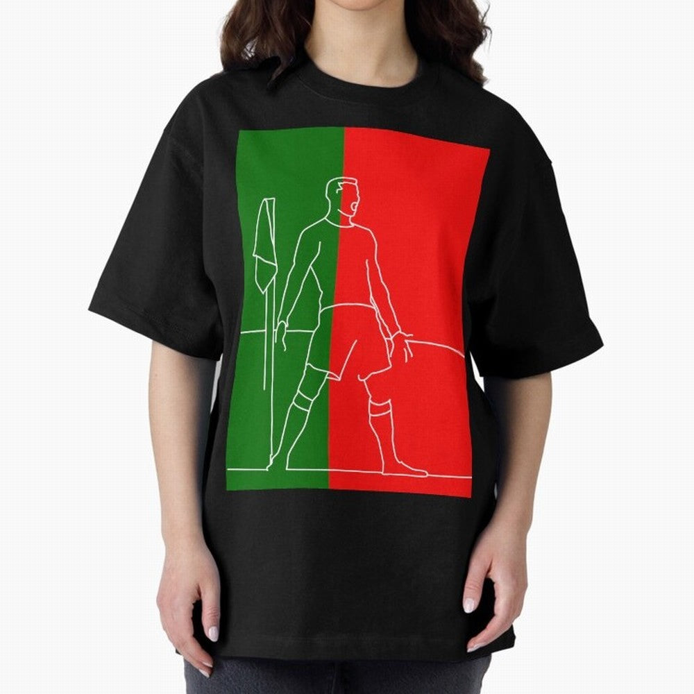 Siuuu! (color) Oversized T-Shirt Capture the FIFA World Cup 2026 Journey through CR7 and Messi Highlights, Portugal Pride, Football Passion, Legendary Performances, Festival Vibes and Supporter Community; Perfect for People Who Love Argentina,