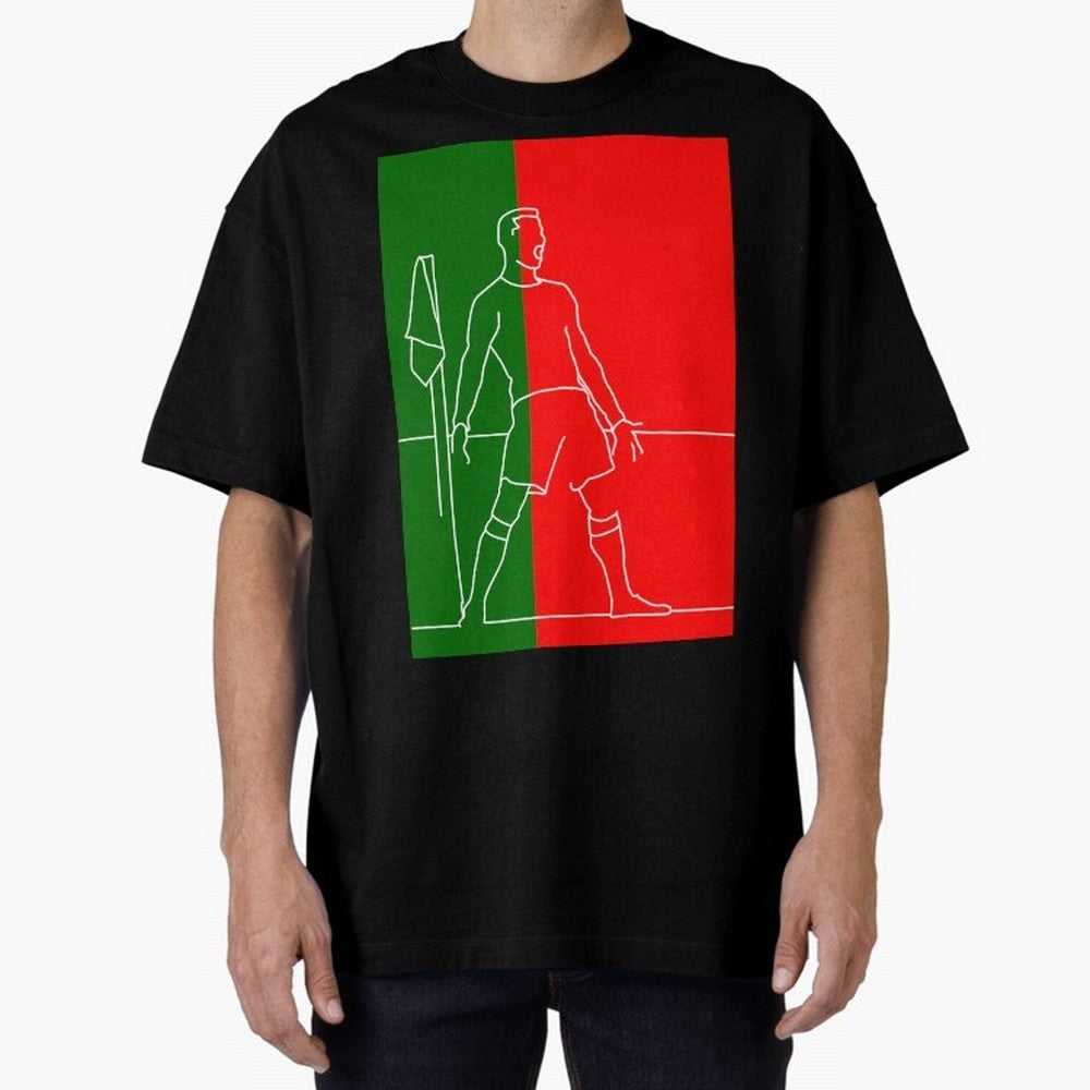 Siuuu! (color) Oversized T-Shirt Capture the FIFA World Cup 2026 Journey through CR7 and Messi Highlights, Portugal Pride, Football Passion, Legendary Performances, Festival Vibes and Supporter Community; Perfect for People Who Love Argentina,