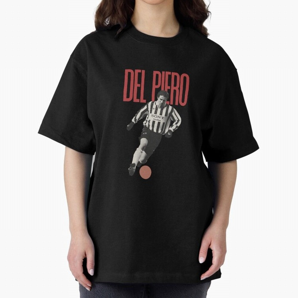 Alessandro Del Piero Minimalist Oversized T-Shirt Stand Proud for FIFA World Cup 2026 Inspired by Cristiano Ronaldo, Argentina, France and Brazil Energy, Goal Celebration Energy, Supporter Heritage, Football Icons and Worldwide Tournament Joy;