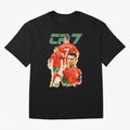 CR7 Cristiano Ronaldo illustration watercolour Oversized T-Shirt Celebrate the Magic of FIFA World Cup 2026 USA Canada Mexico Inspired by Haaland and Mbappe, Spain Energy, Fan Favorite Moments, National Team Passion, Big Match Drama and Soccer