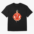 CR7 Cristiano Ronaldo potrait art a powerful moment artwork Oversized T-Shirt Support Your Favorite Stars during Global Football Passion for FIFA World Cup 2026, Centered on Messi, CR7 and Mbappe, France and Portugal, Championship Spirit, Famous