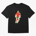 CR7 Cristiano Ronaldo a powerful moment artwork Oversized T-Shirt Treasure the FIFA World Cup 2026 USA Canada Mexico Journey through Messi, CR7 and Mbappe Highlights, Spain and Netherlands Pride, Champion Mindset, Group Stage Buzz, Knockout Tension